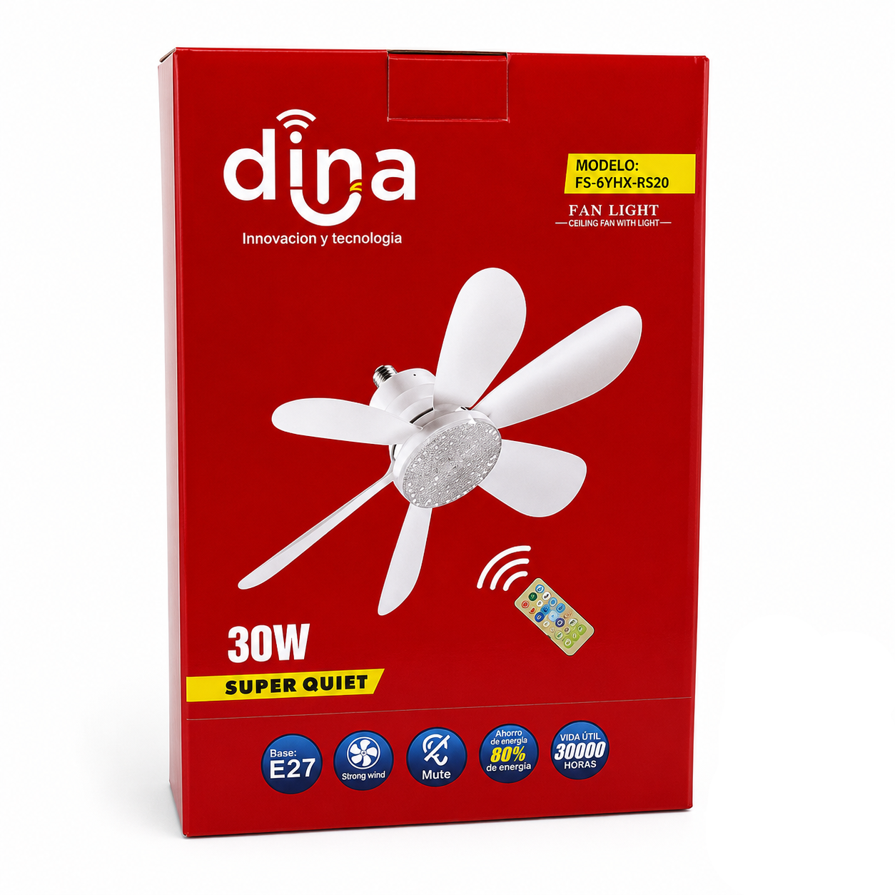Ventilador 30W de techo 20.5”