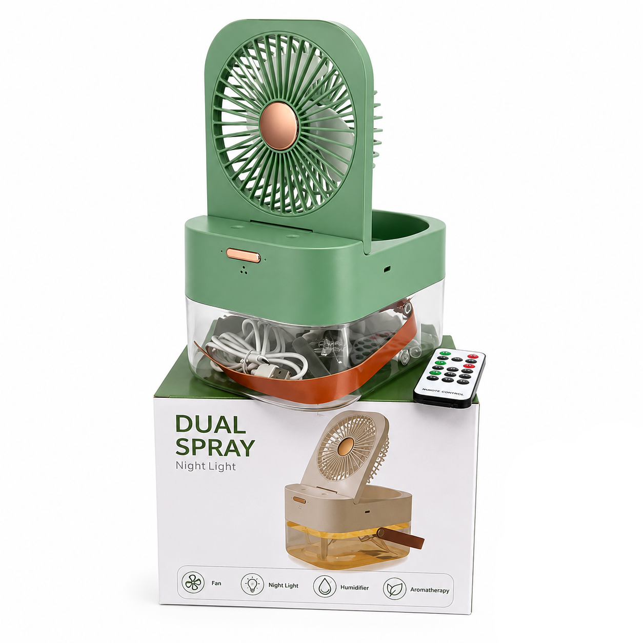 Dual spray
