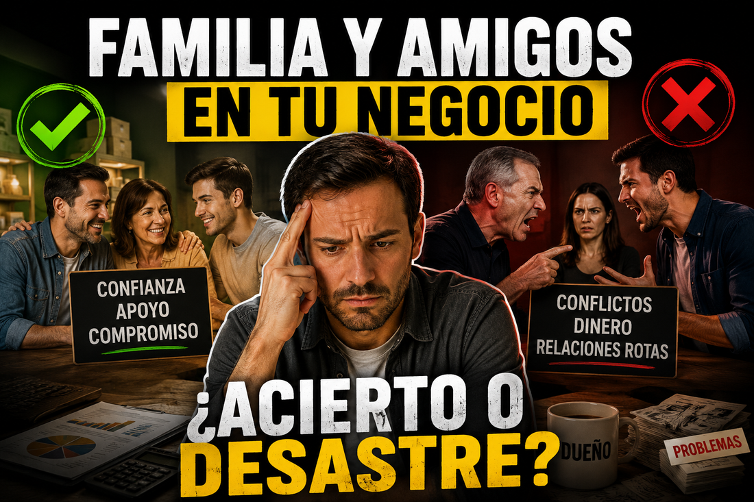 🚀 ¿Es bueno incluir a familiares y amigos en tu negocio? Abro debate